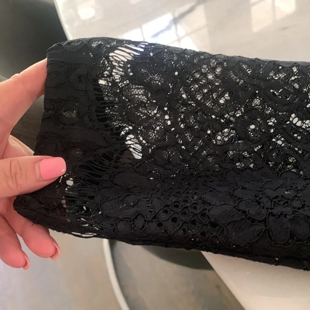 Roberto Cavalli Class Cardigan short sleeve sweater, Lace Rhinestone Black S - Picture 10 of 10